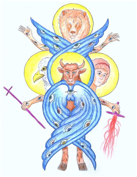 Ezekiel 1:5-14 (The Cherubim) by Parastos on DeviantArt