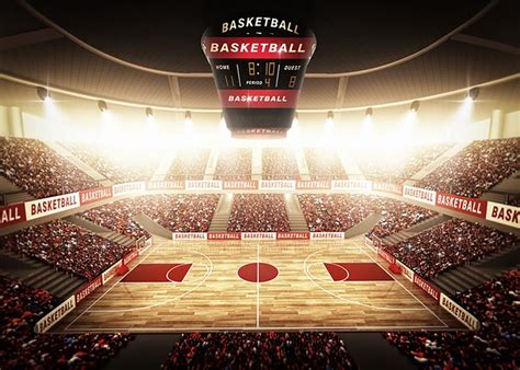 Stadium Backdrop Vinyl Cloth Backdrop Photography Basketball Court Backdrop for Sports Meet ...