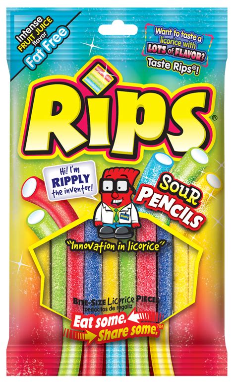 Rips® SOUR Pencils | The Foreign Candy Company