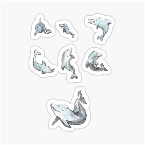 "Cute dolphin stickers" Sticker by ButtercupSaiyan | Redbubble