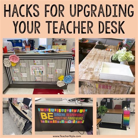 12 Beautiful Teacher Desk Makeover Ideas | Nyla's Crafty Teaching