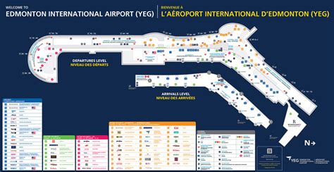 Terminals (gate) map Edmonton International Airport YEG Alberta