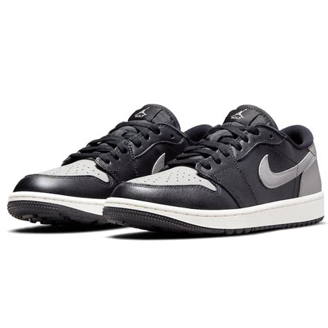 Nike Air Jordan 1 Low Golf Shoes Black/Medium Grey/Sail | Scottsdale Golf