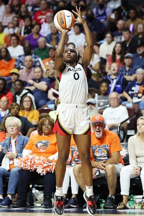 Photos of Notre Dame alumnus Jackie Young in the WNBA Finals