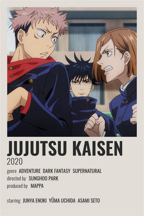 jujutsu kaisen poster | Peliculas japonesas anime, Poster anime ...