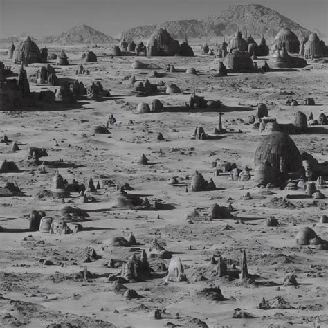 Mos Eisley on Tatooine, archival photograph by Ansel | Stable Diffusion ...