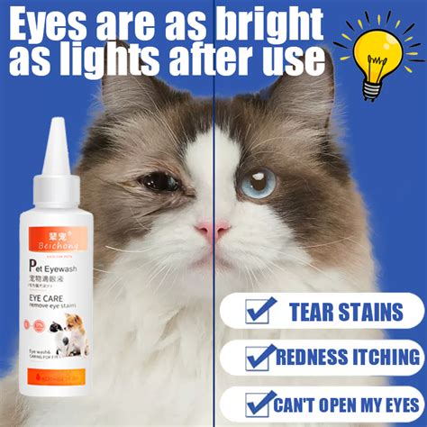 Dog Cat Conjunctivitis Eye Drops Anti-Inflammatory Eye Care Cleaner Pet Supplies To Reduce And ...
