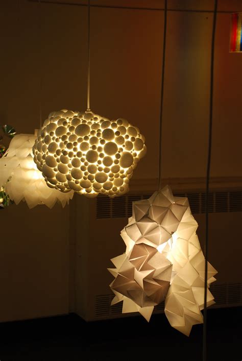 Polypropylene and polystyrene lamp shades | Degree Show work… | Flickr