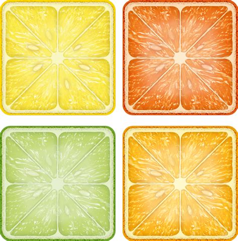 Sticker carrelage agrumes colorés - TenStickers