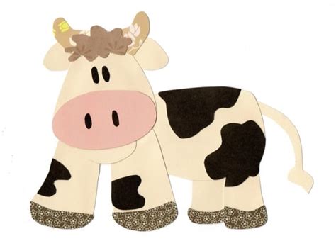 Items similar to Applique Template Farm Animal Cow on Etsy