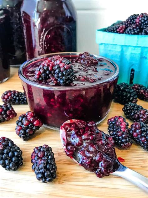 Homemade Blackberry Jam Recipe (Marionberry Jam) - Three Olives Branch