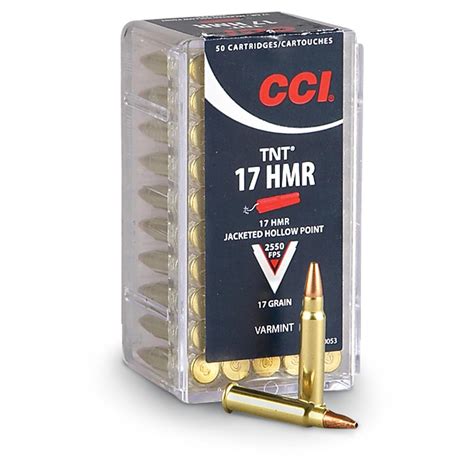 CCI, .17 HMR, HP, 17 Grain, 50 Rounds - 78843, .17 HMR Ammo at Sportsman's Guide