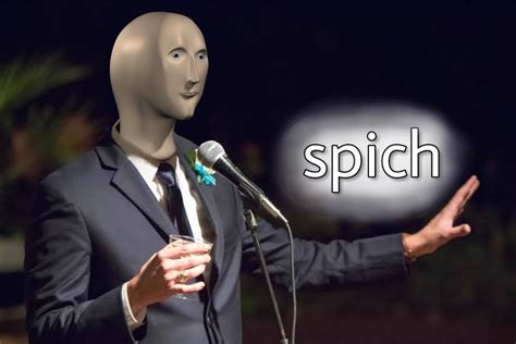 Spich Meme Template (New meme, nobody ever use it yet) | Meme Man Wurds ...