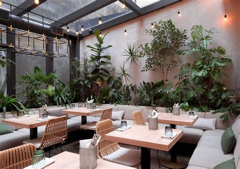 JUNGLE Cafe: Natural Interior Design of A Cafe with Greenery and ...