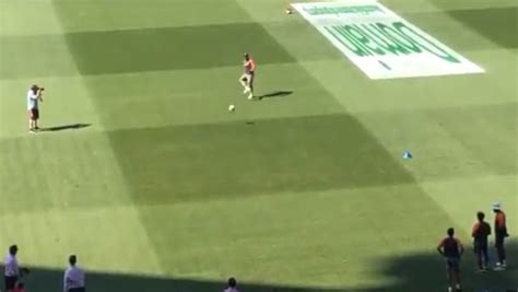 WATCH - Virat Kohli Demonstrates His Football Skills