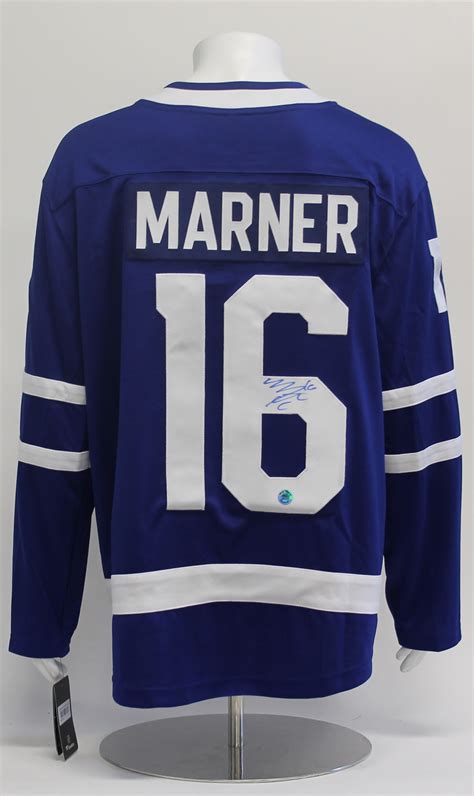 Lot Detail - Mitch Marner Toronto Maple Leafs Autographed Blue Fanatics ...