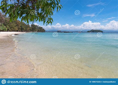 Beach on the Manukan Island, Sabah, Malaysia Near Borneo Stock Photo - Image of outdoor ...