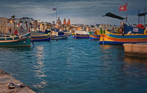 The bay of Marsaxlokk, Malta