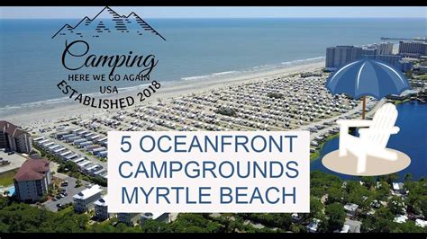 5 Oceanfront Campgrounds in Myrtle Beach, South Carolina - Camping Technique