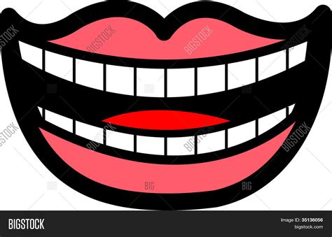 Mouth Smile Teeth Vector & Photo (Free Trial) | Bigstock