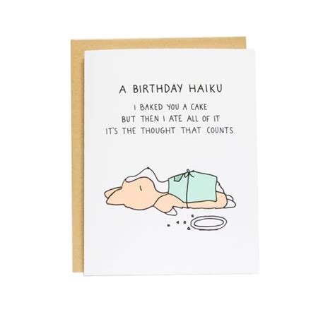 Birthday Haiku Birthday Card Funny Birthday Card Corgi Card - Etsy