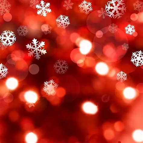 Snowflakes lights red glitter sparkly winter Bokeh backdrops Vinyl cloth High quality Computer ...