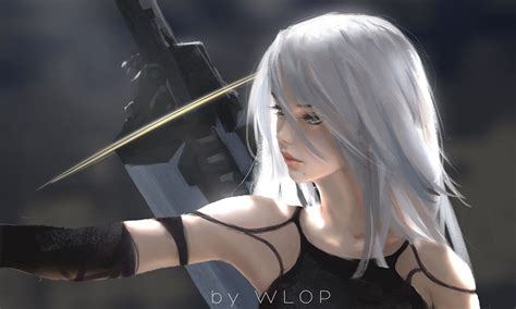 YoRHa Type A No.2 - NieR: Automata - Wallpaper by wlop #2143048 - Zerochan Anime Image Board