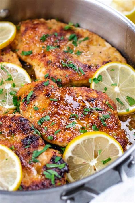 Lemon Garlic Butter Chicken Cutlets - Veronika's Kitchen