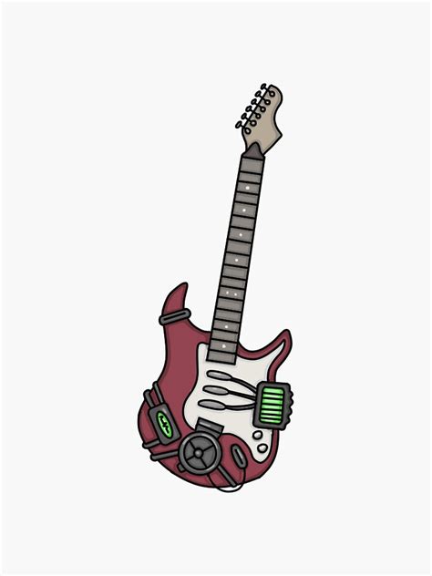 "Sally Face Guitar" Sticker for Sale by elfenthusiast | Sally face game, Face doodles, Sally