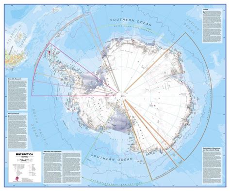 Antarctica Political Map | Wall Map