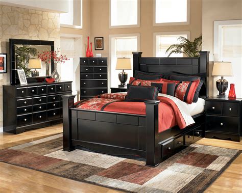 NEW Modern Black Bedroom Furniture - 5 pieces Set w/ King Size Storage Bed IA0J - Bedroom Sets