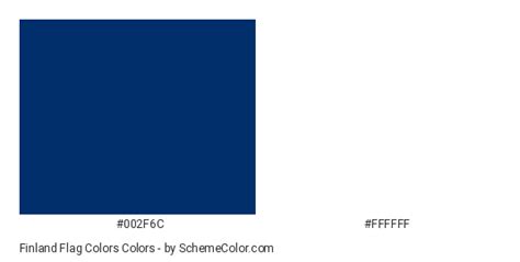 Finland Flag Colors » Country Flags » SchemeColor.com