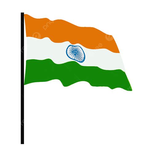 India Flag Waving PNG Picture, Simple Waved India Flag Png File, India, India Flag, Flag India ...