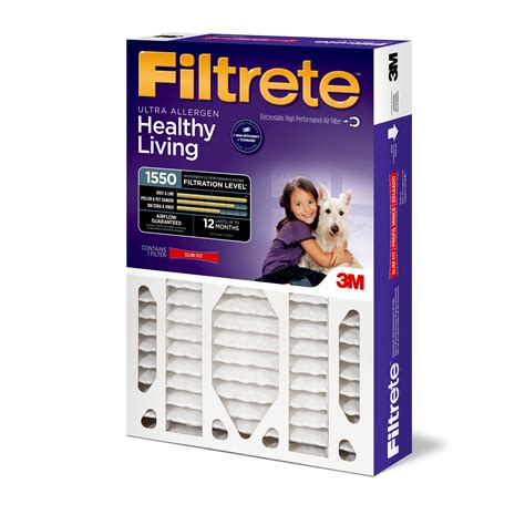 Filtrete™ Ultra Allergen Reduction Deep Pleat Filter NDP03-4S-4, 20 in x 25 in x 4 in (50,8 cm x ...