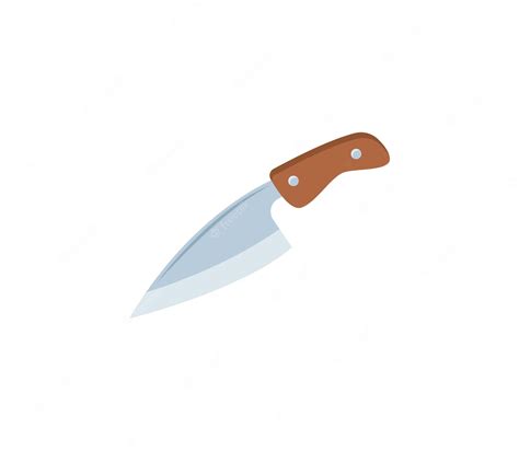 Premium Vector | Knife vector isolated icon. knife emoji illustration ...