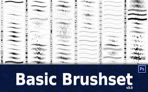 Basic Brush Set v3.0 by GrindGod on DeviantArt
