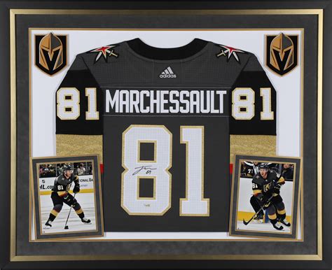 Jonathan Marchessault Vegas Golden Knights Deluxe Framed Autographed Black Adidas Jersey ...