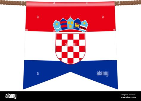 croatia road sign. National flag with country name on blue road traffic ...