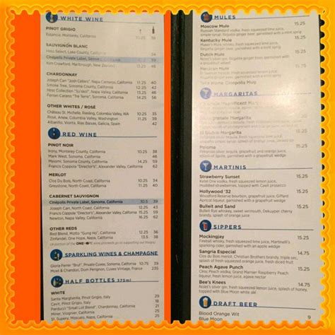 Menu at Cinépolis Luxury Cinemas pub & bar, Westlake Village