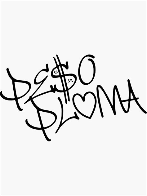 "Peso Pluma " Sticker for Sale by CustomTees21 | Redbubble