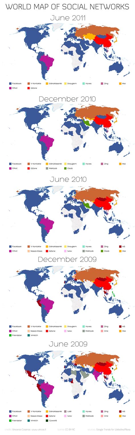 Les réseaux sociaux cartographiés. – Multiples intelligences in web 2.0