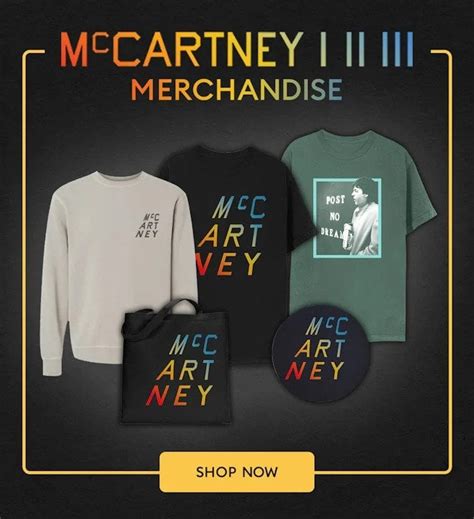 What do you think of the new McCartney merch design? TBH I find it ...