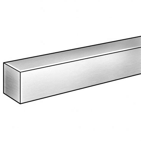 GRAINGER APPROVED Aluminum Square Bar Stock, 1.75 in Thickness, 1-3/4 in x 12 in W x L, Alloy ...