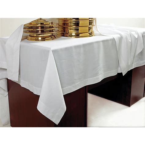 Communion Table Cover: White Irish Linen - Lifeway