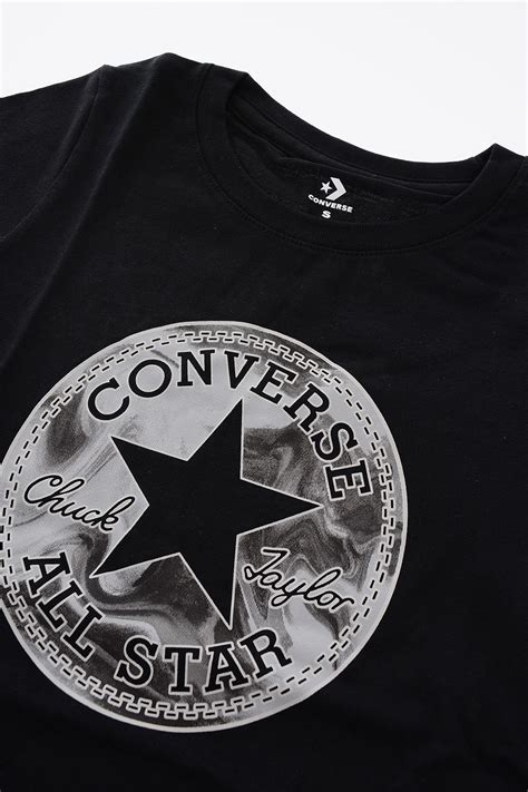 Converse KIDS ALL STAR CHUCK TAYLOR Logo-Printed Front Crew-Neck T ...