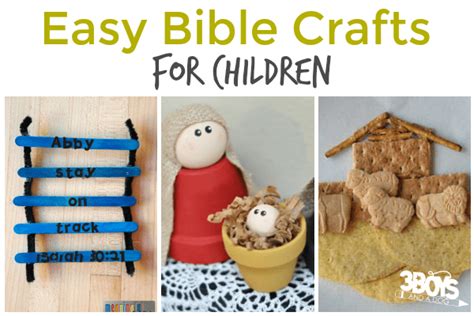 Easy Bible Crafts for Children – 3 Boys and a Dog – 3 Boys and a Dog