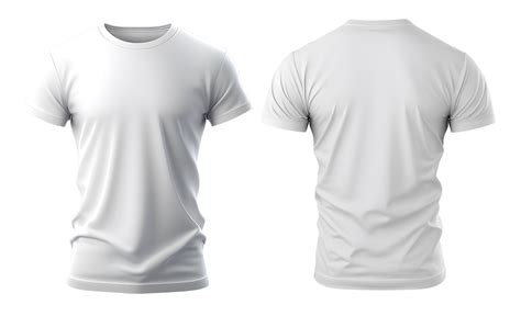 White t shirt png front and back free png images download