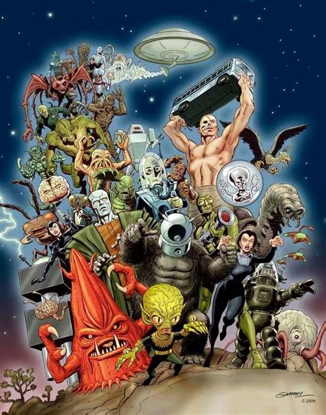 Classic B Movie Monsters - great montage art work! | Movie related ...