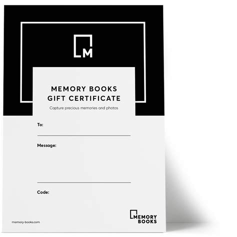 Memory Books-Give a Memory Book Gift Card