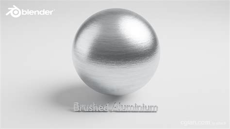 Blender Brushed Aluminium Metal Material Setup